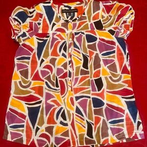 French Connection Multicolor Shirt Sz M
